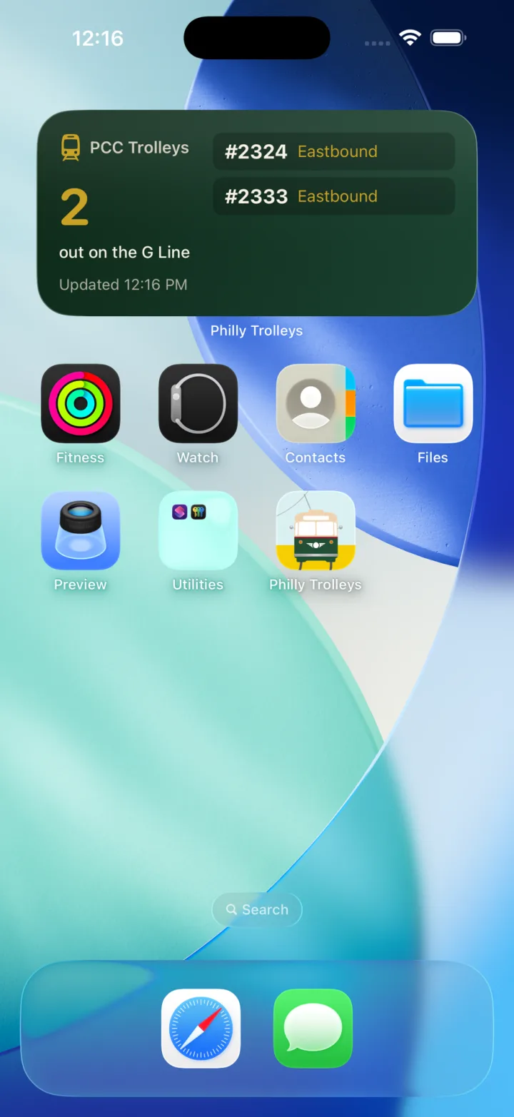 Home screen widget